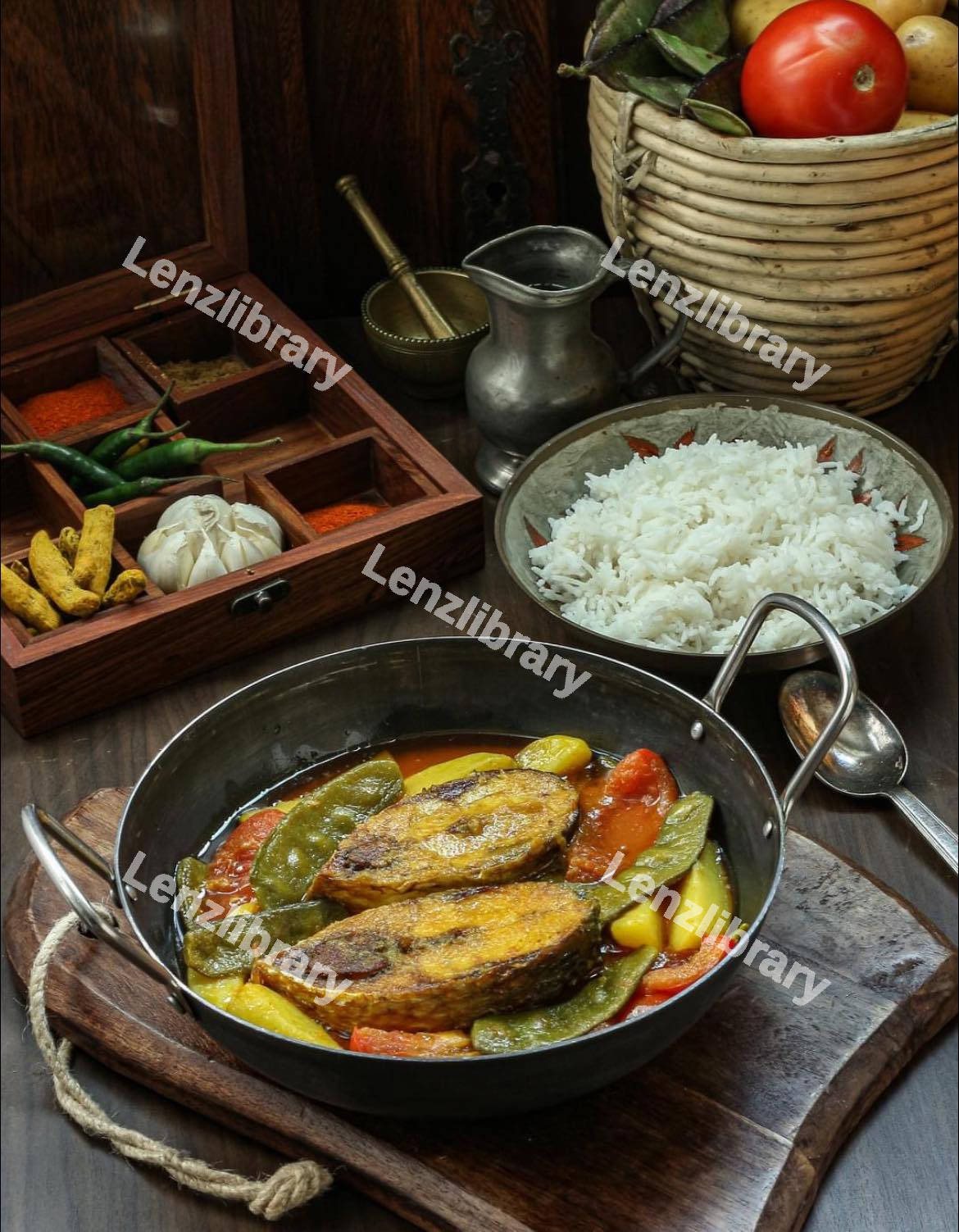 Kundrir Torkari with rice